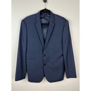 Men's Express Fitted Photographer Suit in Navy Blue 40 Regular